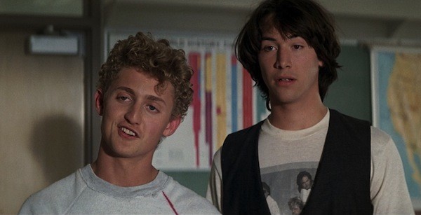 Alex Winter and Keanu Reeves in Bill & Ted’s Excellent Adventure (Photo: Shout! Factory & MGM)