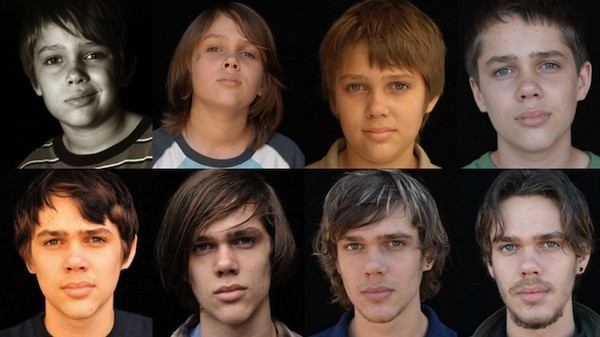 The many faces of Ellar Coltrane throughout Boyhood (Photo: Criterion)