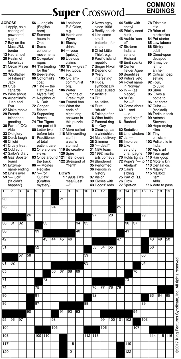 CORRECTION: New crossword puzzle for Jan. 5 issue