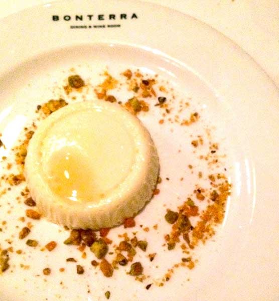 Vanilla panna cotta from Bonterra. - CHRISSIE NELSON