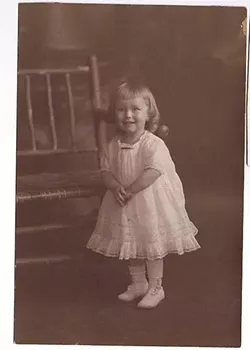 Mary Virginia Federal as a toddler