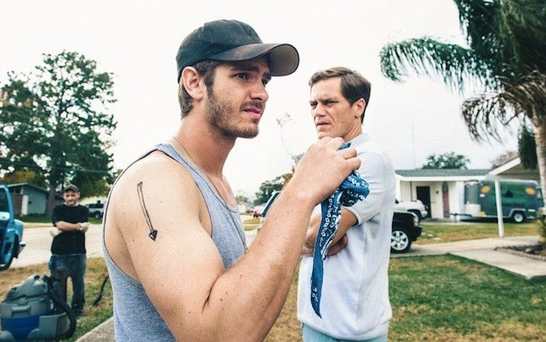 Andrew Garfield and Michael Shannon in 99 Homes (Photo: Broad Green Pictures)