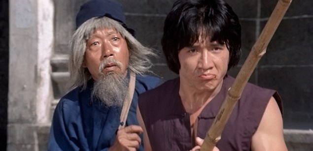 Yuen Siu-tien and Jackie Chan in Snake in the Eagle’s Shadow (Photo: Twilight Time)