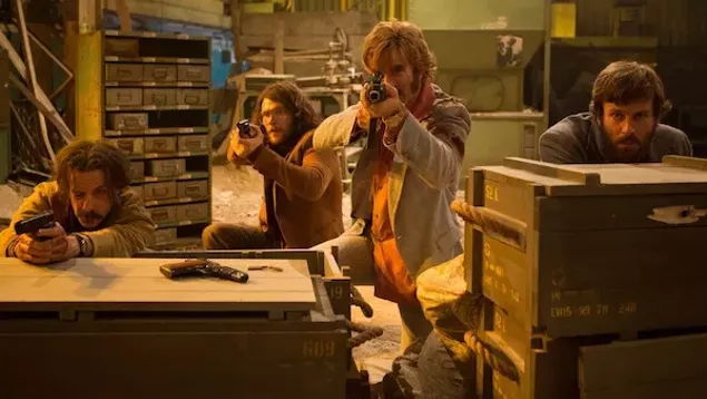 Noah Taylor, Jack Reynor, Sharlto Copley and Armie Hammer in Free Fire (Photo: A24 & Lionsgate)