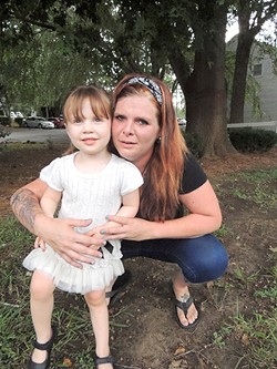 Dannielle, 31, says she wasn't able to see her daughter during her 45-day stay at the jail, other than seeing her through a screen that rarely worked.
