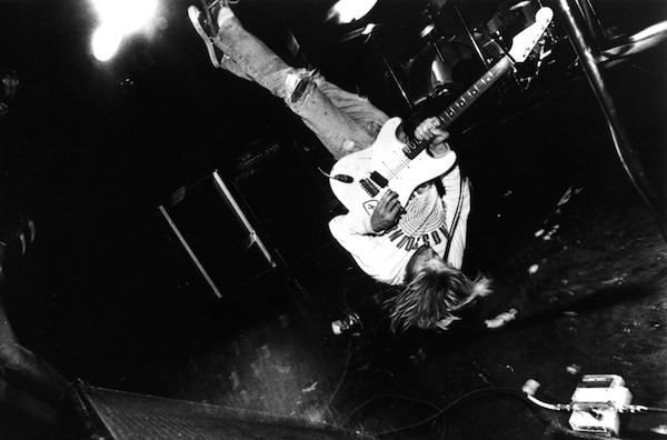 Charles Peterson's iconic shot of a head-spinning Kurt Cobain, as seen in Hype! (Photo: Charles Peterson via Shout! Factory)