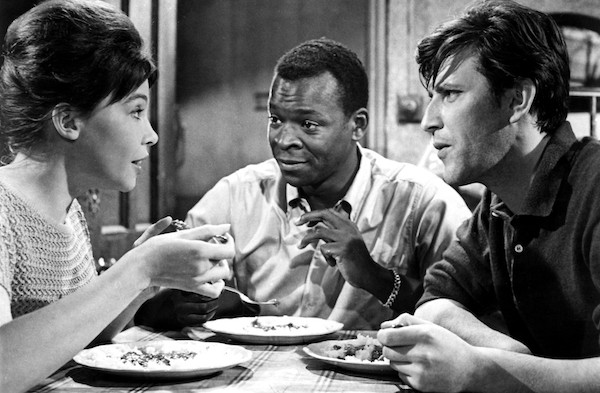 Leslie Caron, Brock Peters and Tom Bell in The L-Shaped Room (Photo: Twilight Time)