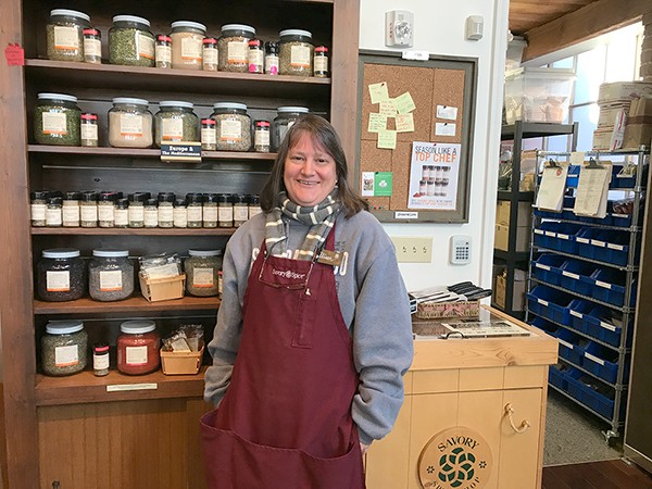Alison Leininger at Savory Spice Shop. (Photo by Mark Kemp)