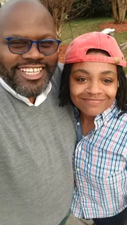 Ray with his niece.