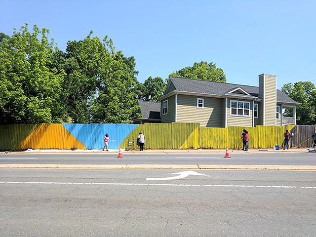 The Behailu mural will be along a stretch of fence donated by a neighbor.