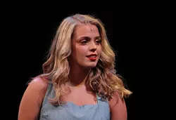 Rapp performs at the Blumey Awards on May 20. she took home best actress for her role in ‘Big Fish.’ (Photo by Daniel Coston)