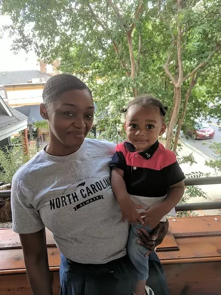 Chanel Nestor with her son, Nathaneal.