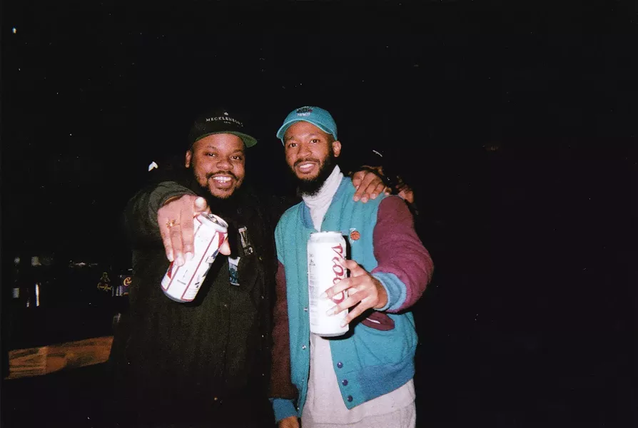 Charlotte rappers Elevator Jay (left) and Lute, shot by David Butler