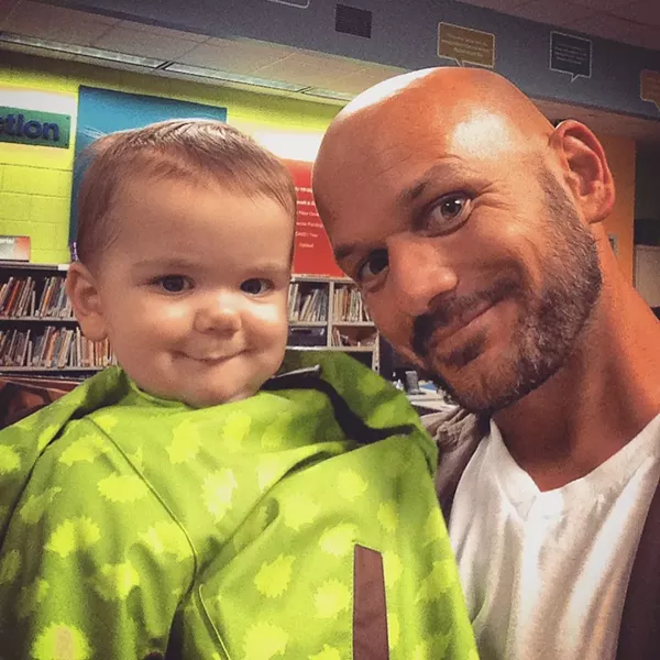Robert Greeson with his daughter, Tallulah.