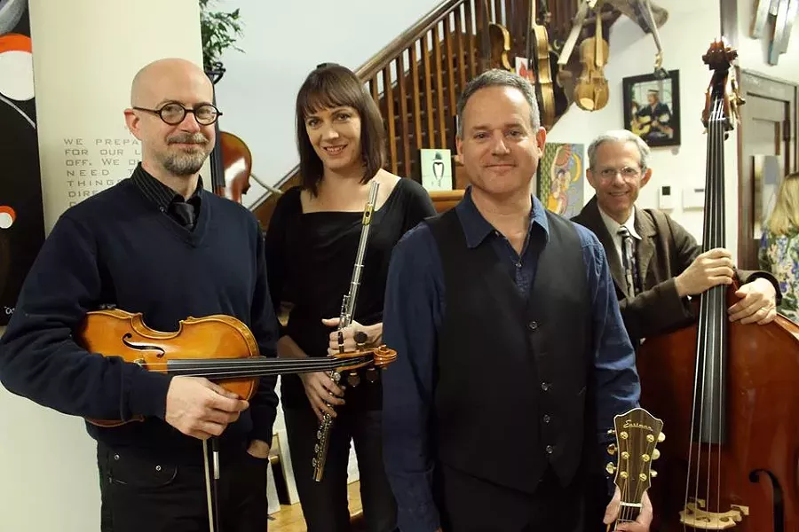 Little Big String Band: Alexander (from left), Sharon Fogarty, Mcguirt and Scot Caviness.
