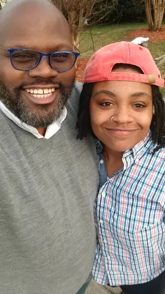 Ray with his niece.