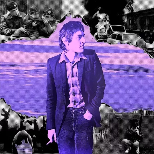 'Wasteground' album cover: Mickey Stephens as a young punk in Northern Ireland.