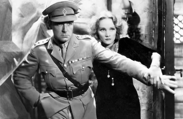Clive Brook and Marlene Dietrich in Shanghai Express (Photo: Criterion)