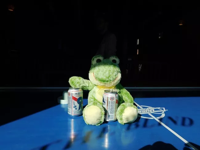 A frog at the Pig.