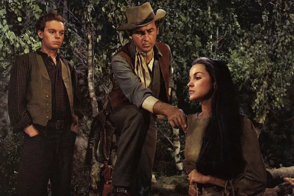 Russ Tamblyn, Stewart Granger and Debra Paget in The Last Hunt (Photo: Warner)
