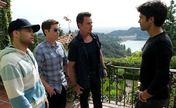 Jerry Ferrara, Kevin Connolly, Kevin Dillon and Adrian Grenier in Entourage (Photo: Warner)