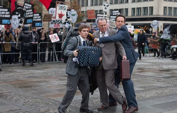 Dave Franco, Tom Wilkinson and Vince Vaughn in Unfinished Business (Photo: Fox)