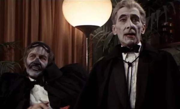 Vincent Price and Peter Cushing in Madhouse (Photo: Kino)