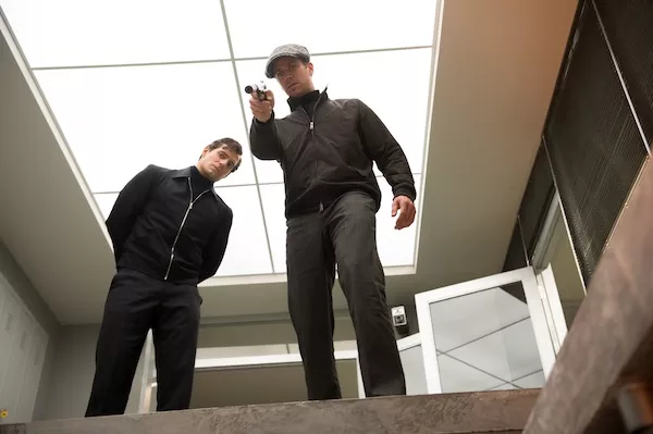 Henry Cavill (left) and Armie Hammer in The Man from U.N.C.L.E. (Photo: Warner)