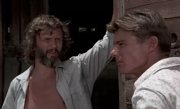 Kris Kristofferson and Jan-Michael Vincent in Vigilante Force (Photo: Kino)