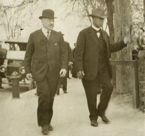 Julius Rosenwald and Booker T. Washington in 1915.