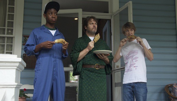RJ Cyler, Nick Offerman and Thomas Mann in Me and Earl and the Dying Girl (Photo: Fox)