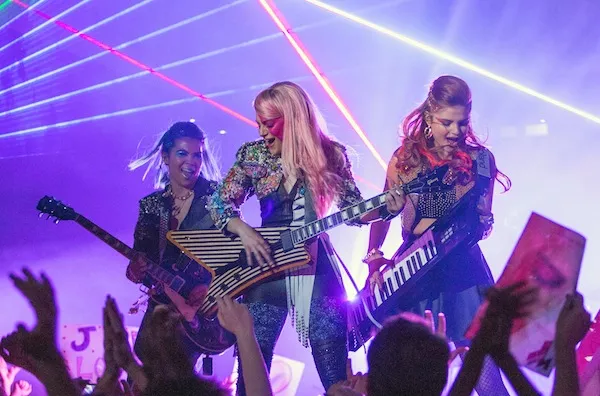 Hayley Kiyoko, Aubrey Peeples and Stefanie Scott in Jem and the Holograms (Photo: Universal)