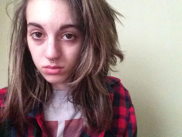 Just days before suffering a dangerous overdose in March, she took this selfie. - COURTESY OF MAEGAN SEVERT