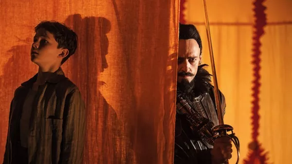 Levi Miller and Hugh Jackman in Pan (Photo: Warner Bros.)