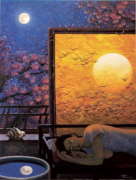 Liu Sun’s “Falling Dream"