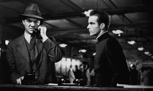 Karl Malden and Montgomery Clift in I Confess (Photo: Warner Bros.)