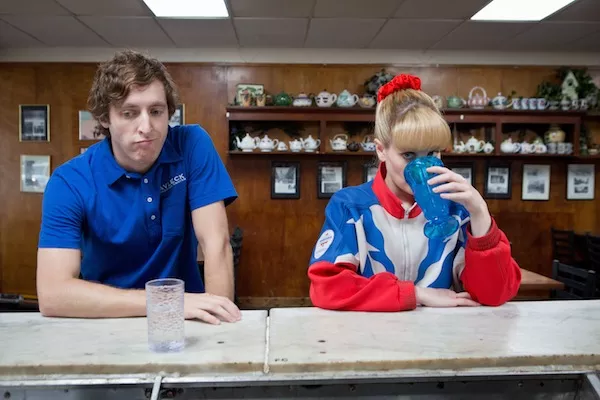 Thomas Middleditch and Melissa Rauch in The Bronze (Photo: Sony Pictures Classics)