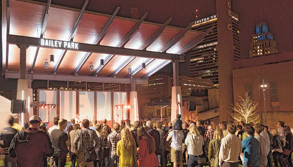 A look at the Bailey Park stage at Phuzz Phest 2015. - JONATHAN PFUNDSTEIN