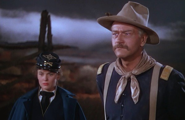 Joanne Dru and John Wayne in She Wore a Yellow Ribbon (Photo: Warner Bros.)