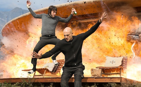 Sacha Baron Cohen and Mark Strong in The Brothers Grimsby (Photo: Columbia)