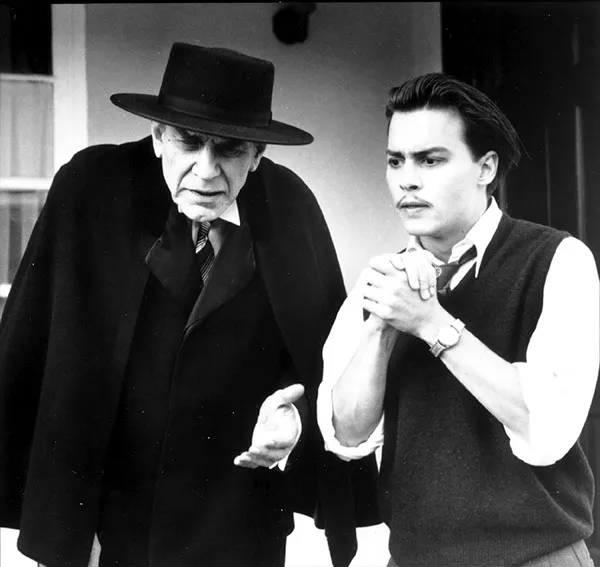 Martin Landau and Johnny Depp in Ed Wood. (Buena Vista)