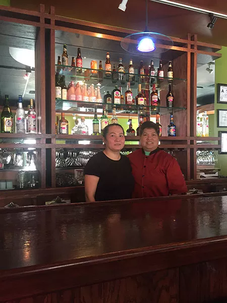 Van La and Hien Ly of iPho. (Photo by Madeline Lemieux)