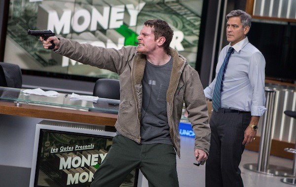 Jack O’Connell and George Clooney in Money Monster (Photo: TriStar)