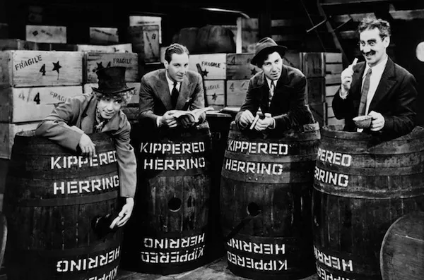 Harpo, Zeppo, Chico and Groucho Marx in Monkey Business (Photo: Universal)