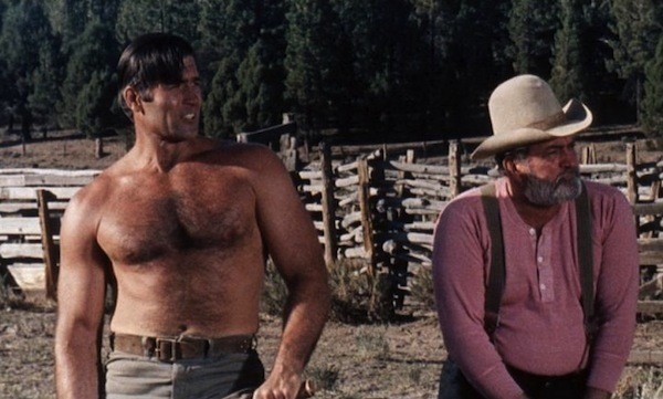 Clint Walker and Don Haggerty in The Night of the Grizzly (Photo: Olive Films & Paramount)