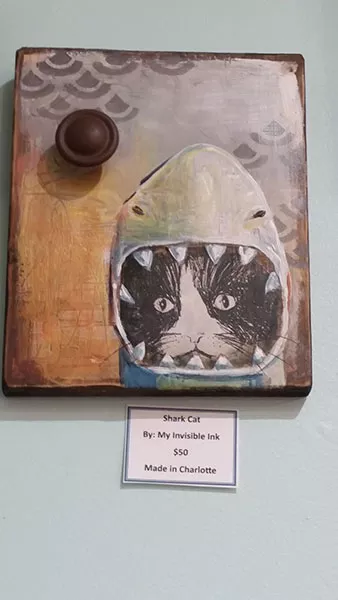 Bethany Hadden's "Shark Cat" at 32 Flavors