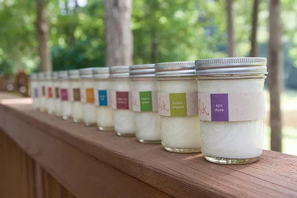 Assortment of candles from Light Your Whick