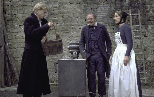 Charlie Hunnam, Jim Broadbent and Juliet Stevenson in Nicholas Nickleby (Photo: Twilight Time)