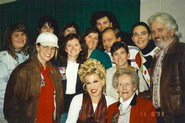 The Federals with the Divine Miss M -- Bette Midler -- in 1993. Michael played in her band in the 1970s