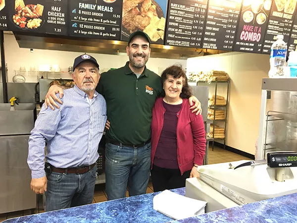 The Bisbikis family (from left): Paul, Steve and Alexandra - PHOTO BY MARK KEMP